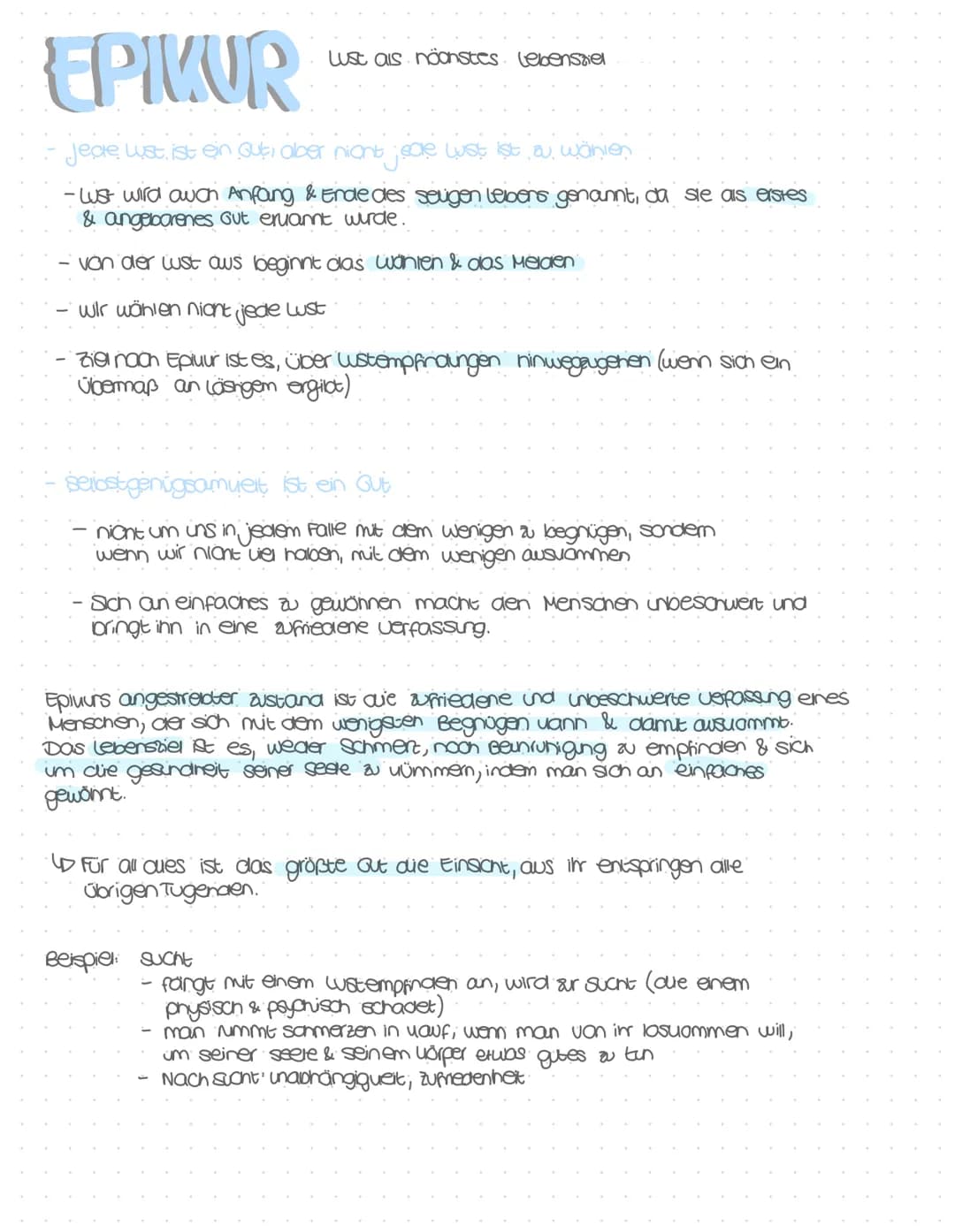 ARISTOTELES
Aristoteles unterscheidet 3 lebensformen: den Genuss, due polnische & die Betrachende.
Glucu
zwischenziele: lust
Genuss
Mehrzahl