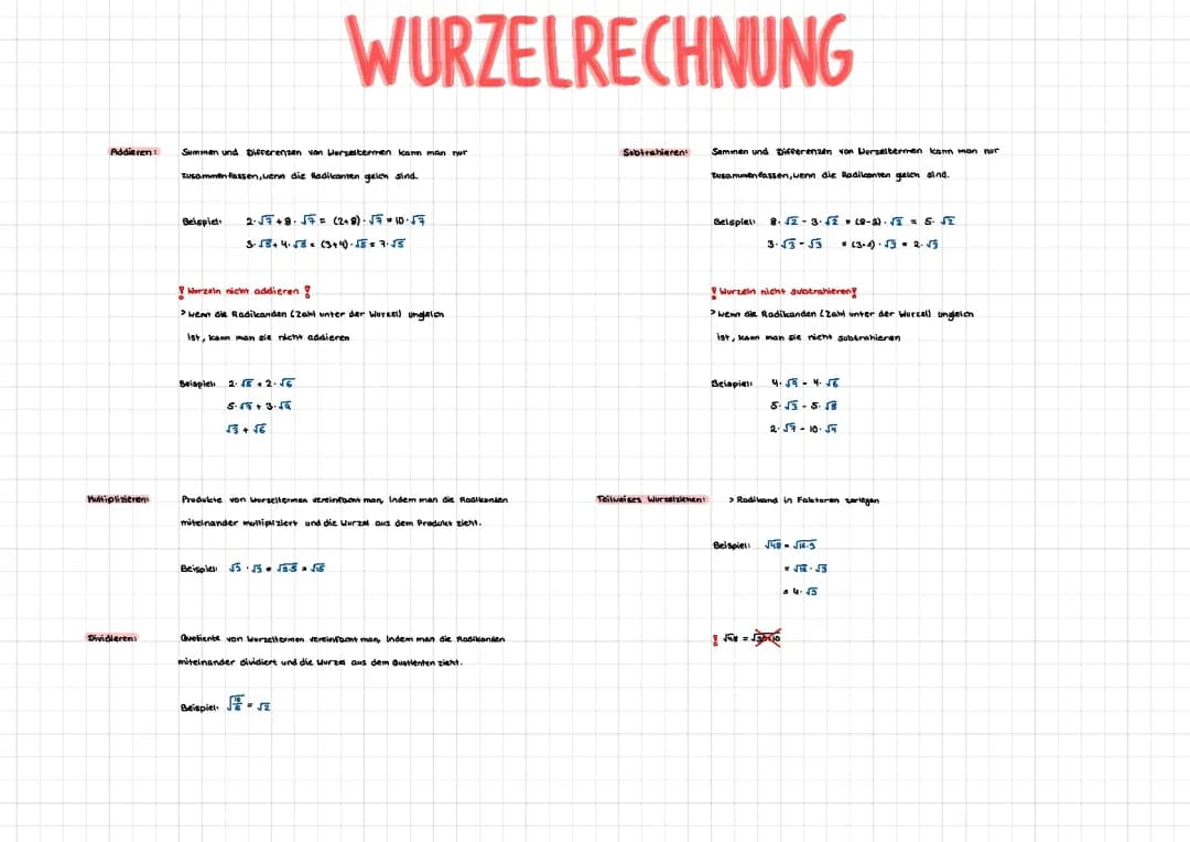 Wurzelrechnung