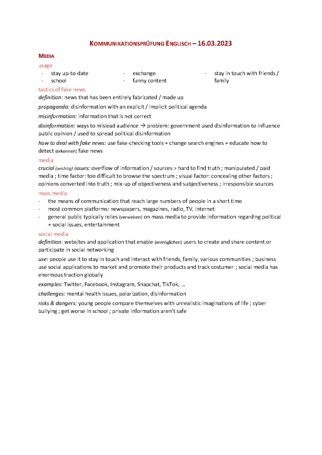 Your Guide to English Communication Exams: Topics, Exercises, and the Impact of Social Media 2024