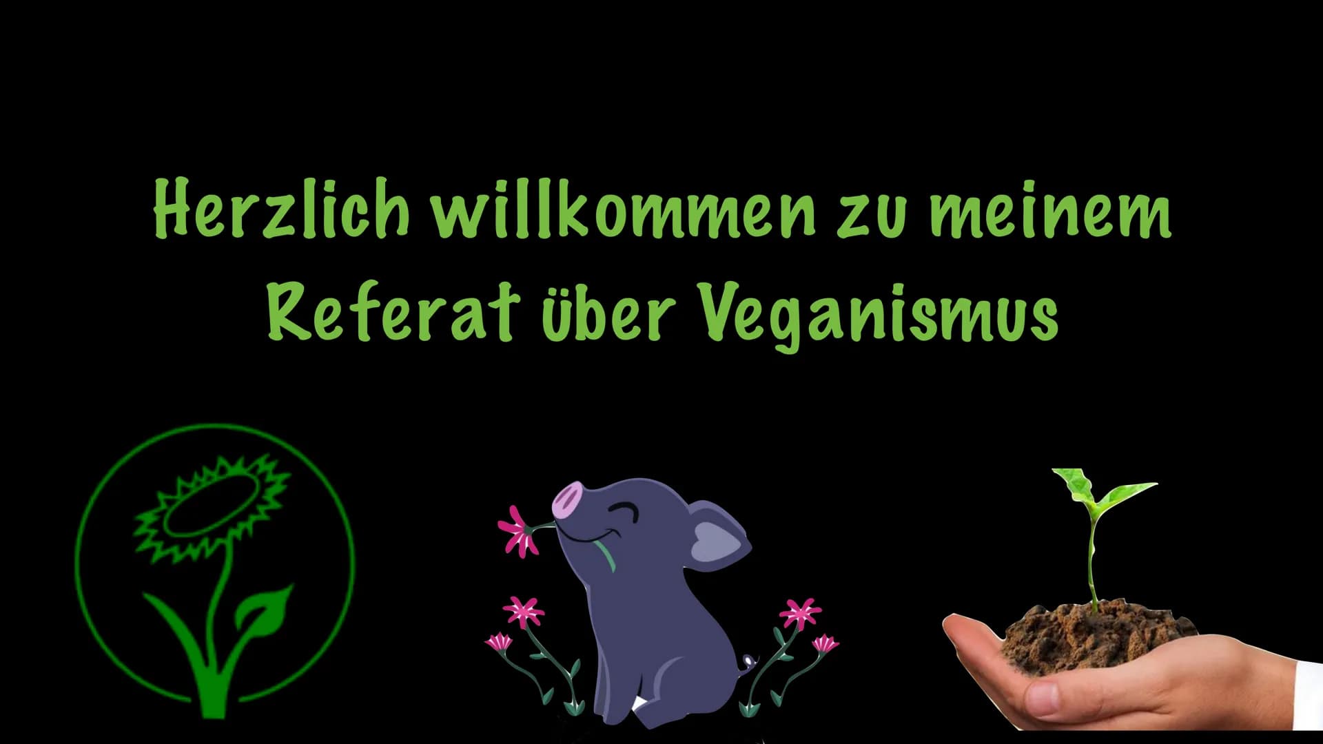 Herzlich willkommen zu meinem
Referat über Veganismus Gliederung
* Was ist Veganismus
* Was sind die Gründe
* Gesundheitliche Nachteile
* Ge