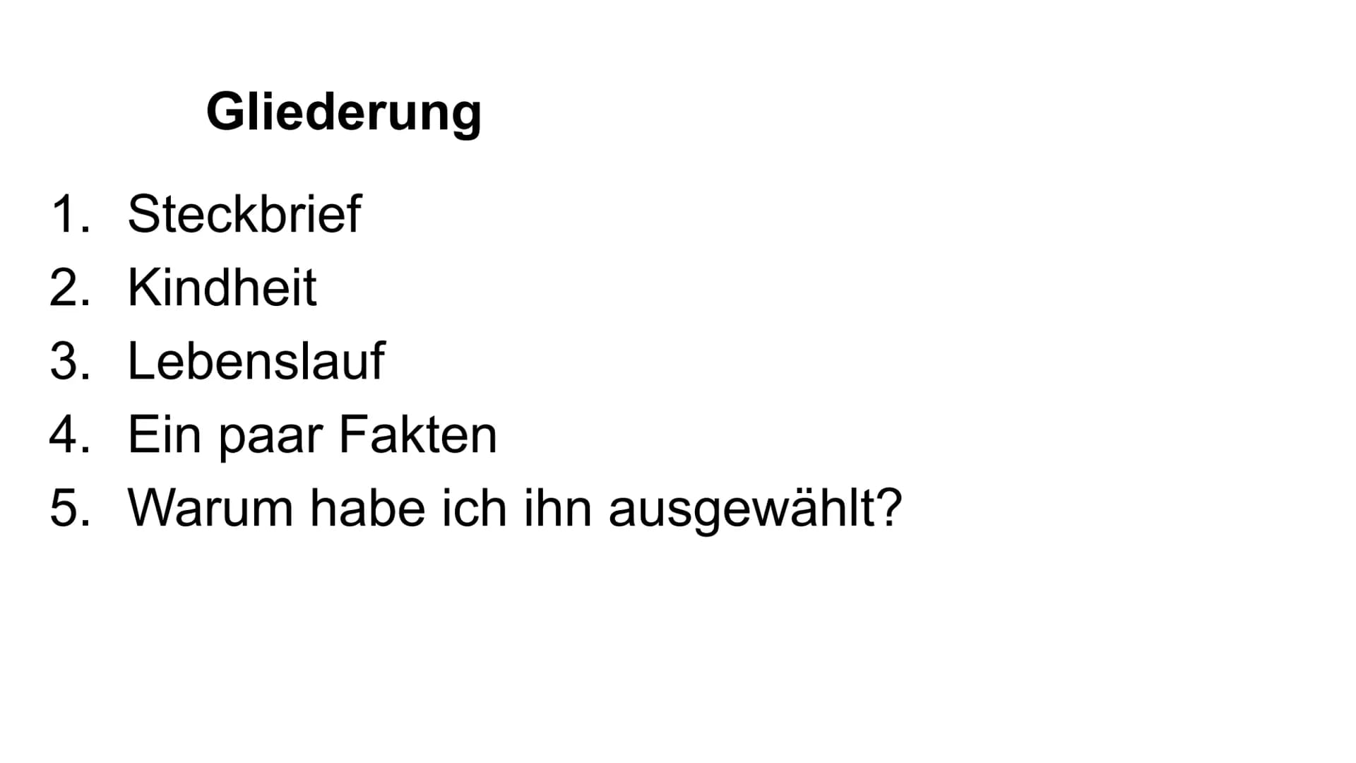 Nelson Mandela
Ein Held im Alltag Gliederung
1. Steckbrief
2. Kindheit
3. Lebenslauf
4. Ein paar Fakten
5. Warum habe ich ihn ausgewählt? St