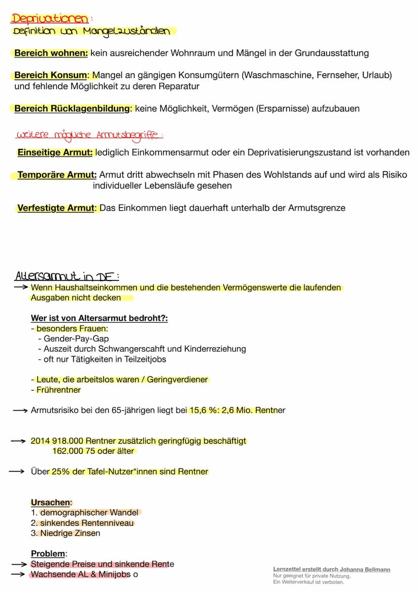 sozialer
Wandel, Sicherung. Ungleichheit
VV
Lernzettel erstellt durch Johanna Bellmann
Nur geeignet für private Nutzung.
Ein Weiterverkauf i