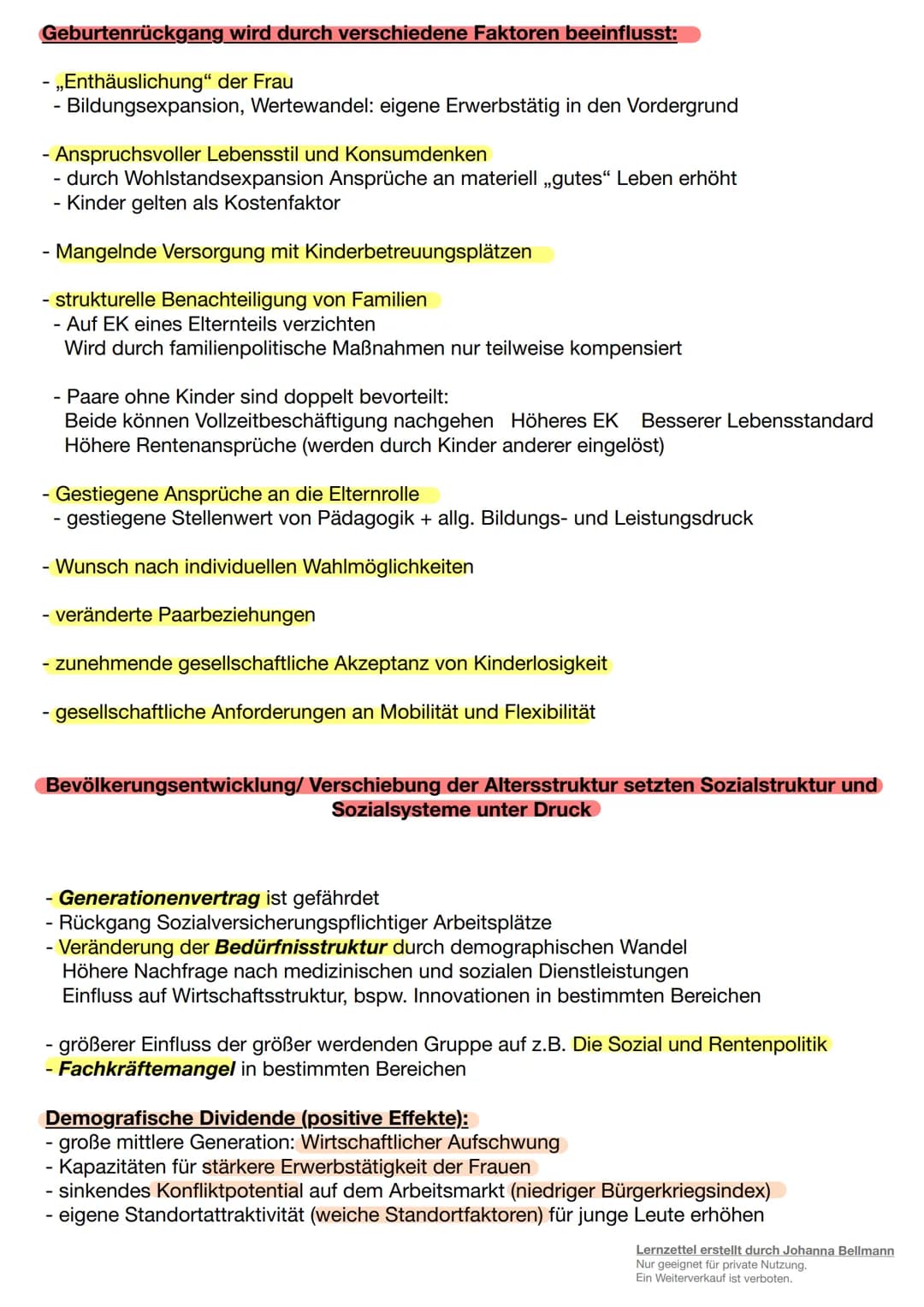 sozialer
Wandel, Sicherung. Ungleichheit
VV
Lernzettel erstellt durch Johanna Bellmann
Nur geeignet für private Nutzung.
Ein Weiterverkauf i