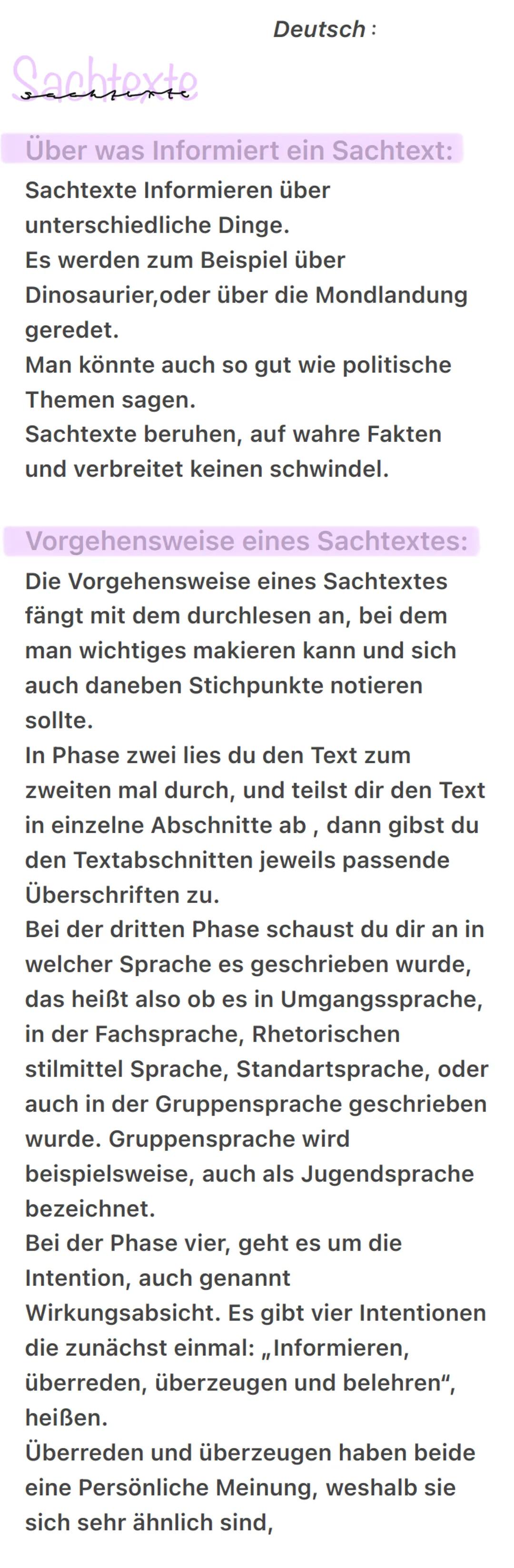 Deutsch:
Sachtexte
Über was Informiert ein Sachtext:
Sachtexte Informieren über
unterschiedliche Dinge.
Es werden zum Beispiel über
Dinosaur