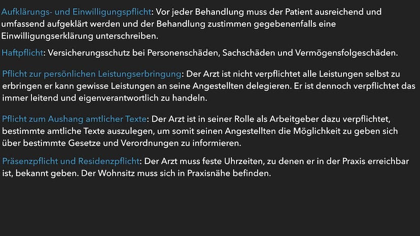 LERNGRUNDLAGE
ก
BEHANDLUNGSVERTRAG GLIEDERUNG
▸ Zustandekommen eines Behandlungsvertrag
► Arten von Verträgen
▶ Pflichten des Arztes
Pflicht