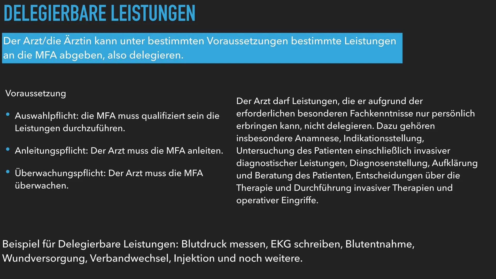 LERNGRUNDLAGE
ก
BEHANDLUNGSVERTRAG GLIEDERUNG
▸ Zustandekommen eines Behandlungsvertrag
► Arten von Verträgen
▶ Pflichten des Arztes
Pflicht