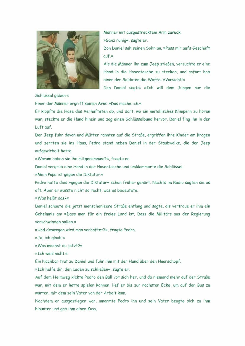 Der Aufsatz
Zum Geburtstag bekam Pedro einen Fußball geschenkt. Pedro maulte, weil er einen aus
weißem und schwarzem Leder wollte, so einen 