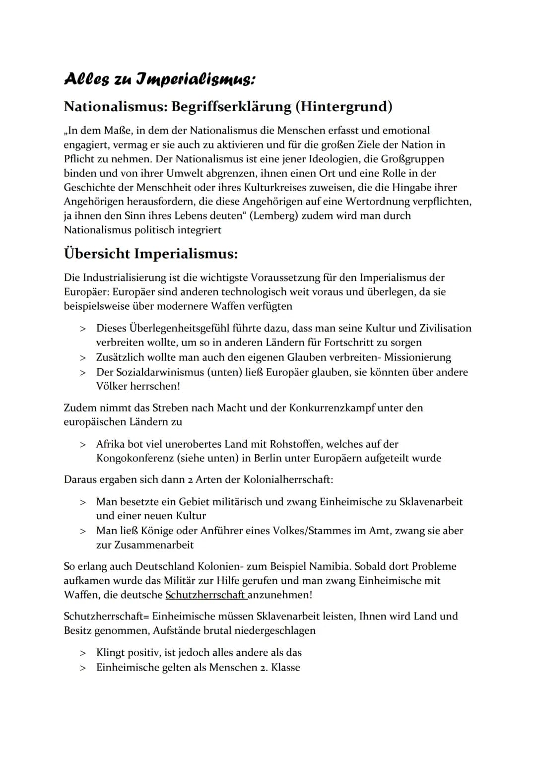 Alles zu Imperialismus:
Nationalismus: Begriffserklärung (Hintergrund)
,,In dem Maße, in dem der Nationalismus die Menschen erfasst und emot