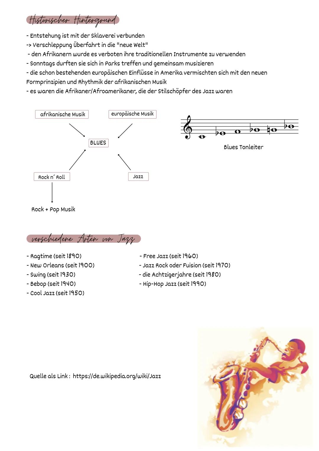 # JAZZ

Jazz - Definition
Jazz ist eine ungefähr um 1900 in den Südstaaten der USA entstandene, ursprünglich überwiegend von Afro -
amerikan