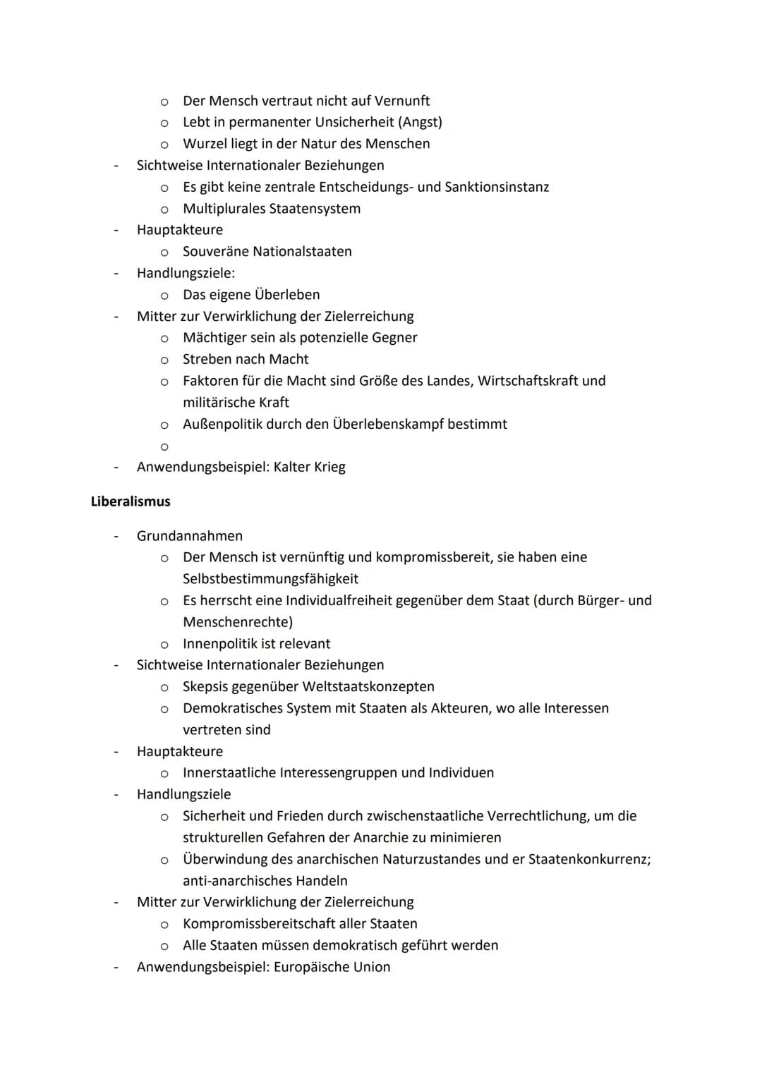 PGW
Lernzettel Klausur 1
Akteure und Beziehungen der internationalen Politik
Akteure der internationalen Politik
Akteur
Einzelne Regierungen