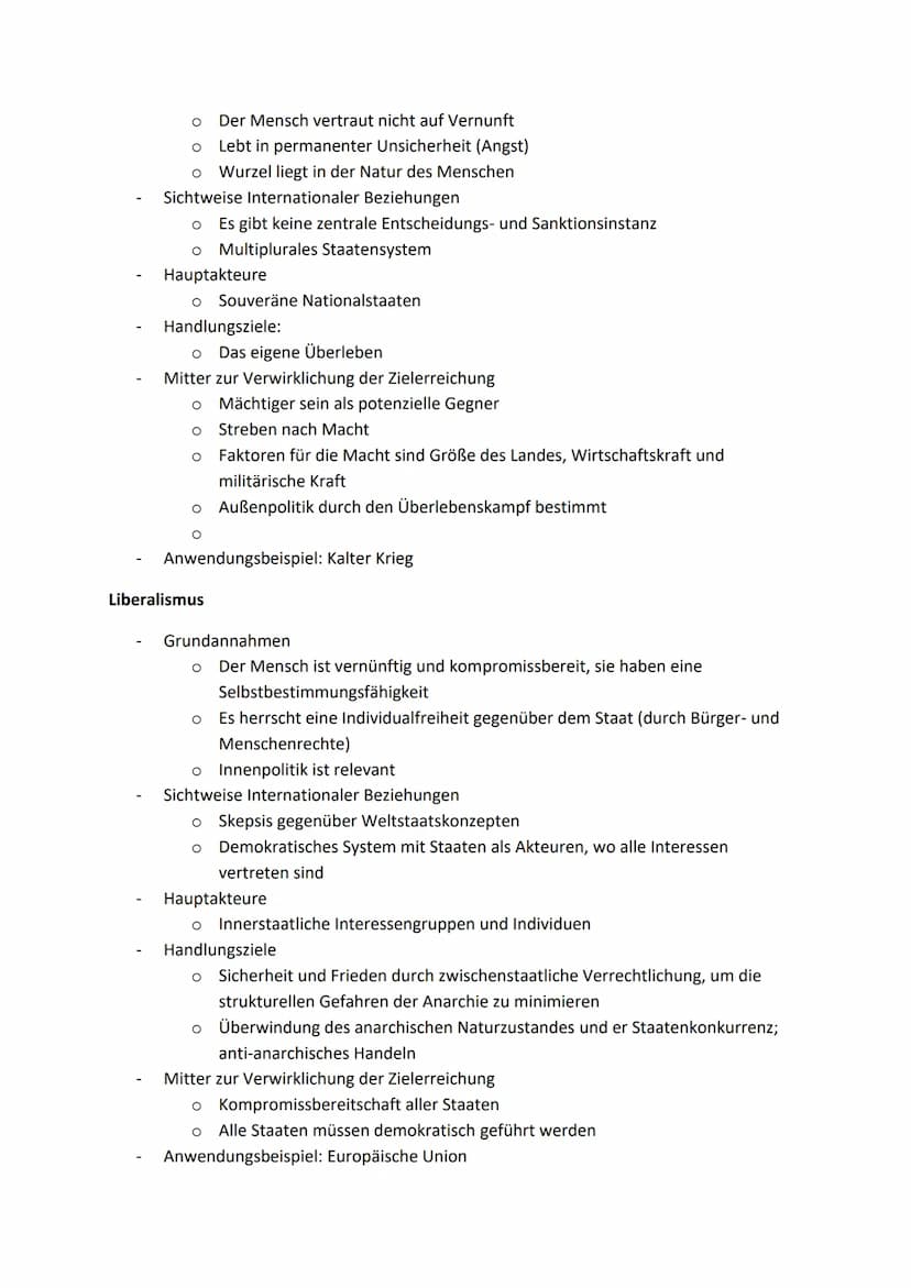 PGW
Lernzettel Klausur 1
Akteure und Beziehungen der internationalen Politik
Akteure der internationalen Politik
Akteur
Einzelne Regierungen