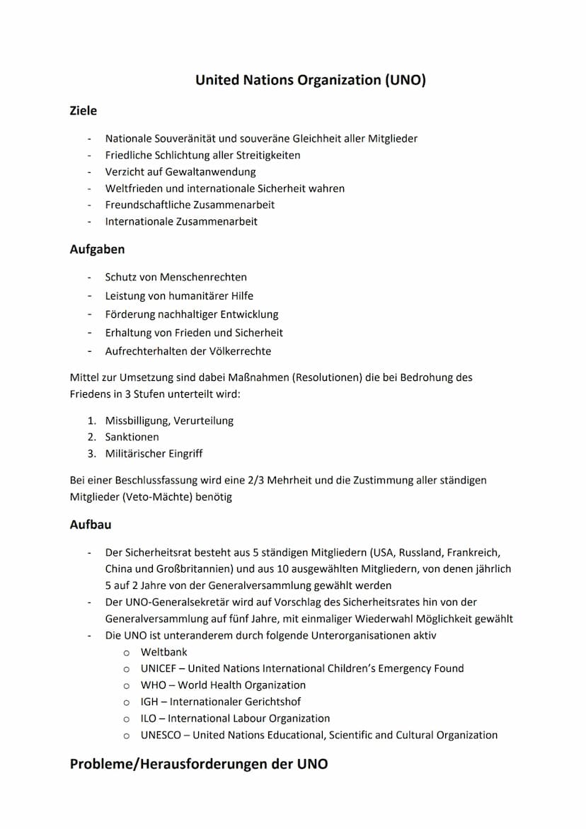PGW
Lernzettel Klausur 1
Akteure und Beziehungen der internationalen Politik
Akteure der internationalen Politik
Akteur
Einzelne Regierungen