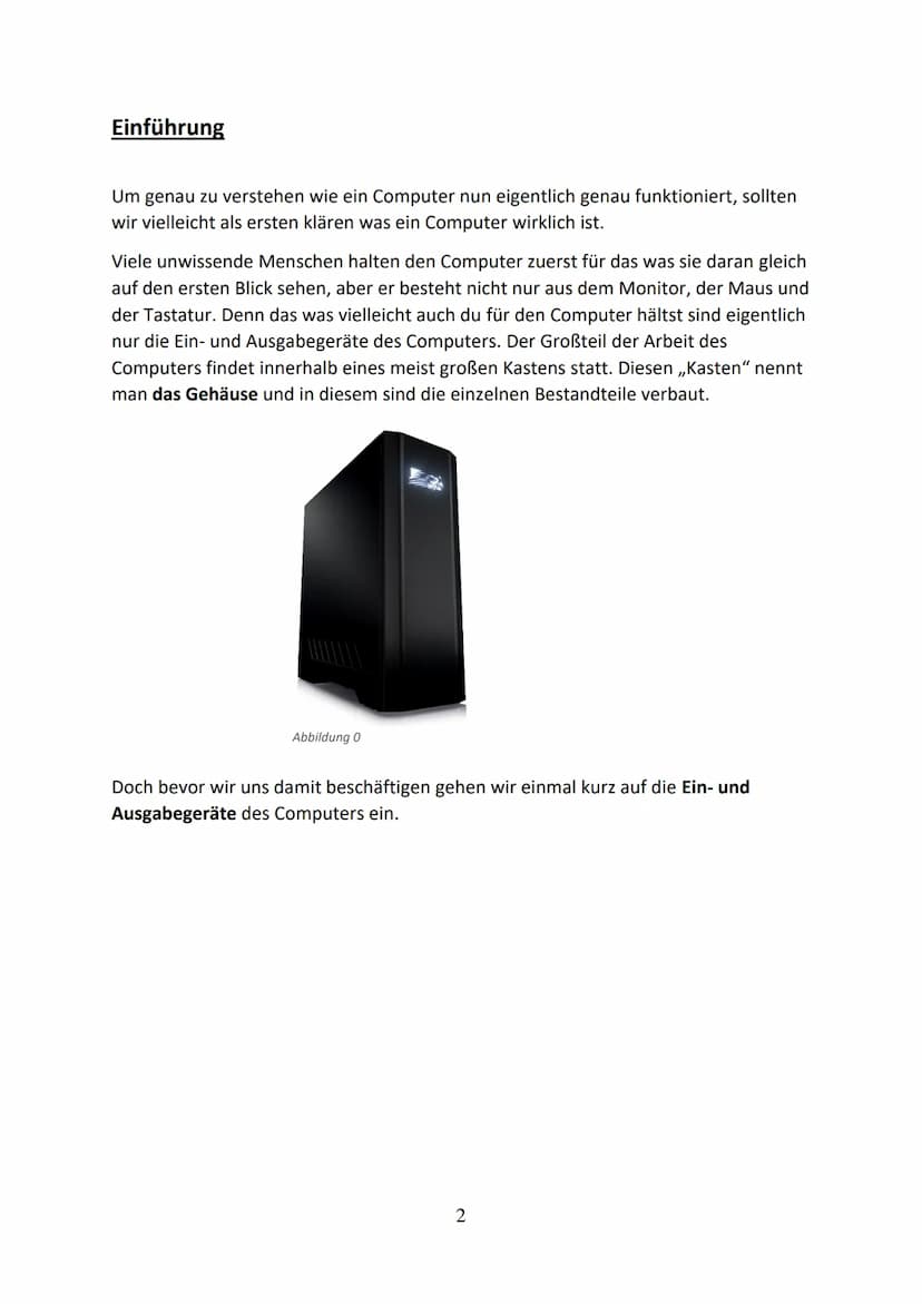 Was ist ein
Computer?
A. M. O. Inhalt
Einführung.
Ein- und Ausgabegeräte..
Prozessor..
Mainboard...
Arbeitsspeicher.
Festplatte.
Optisches L