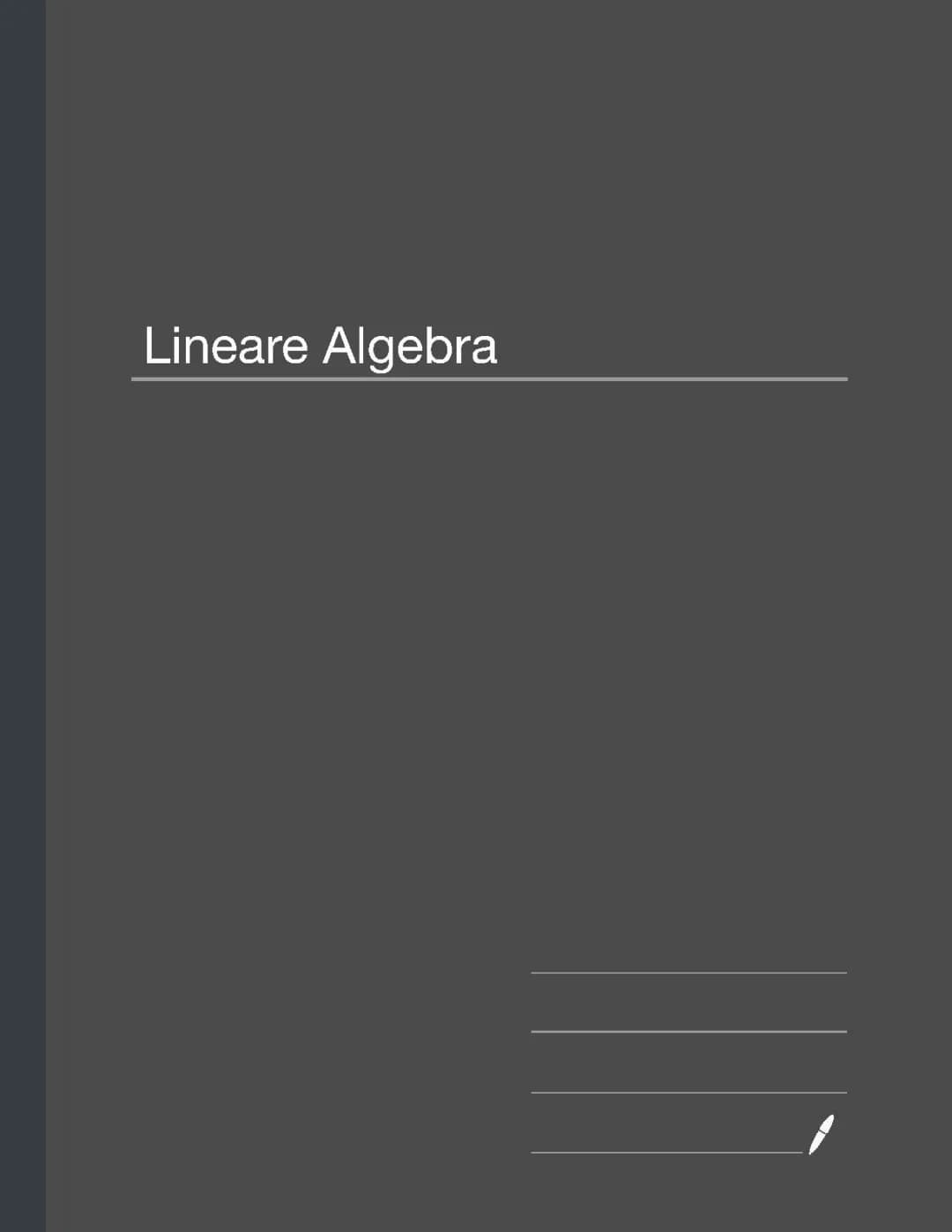 lineare Algebra 