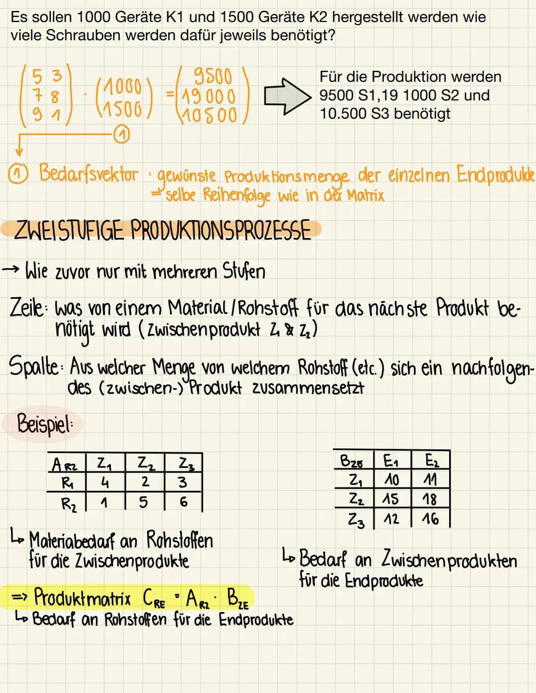 Lineare Algebra 1. Rechnen mit Matrizen
ALLGEMEIN
-
-
:
nxm gelesen ne Anzahl der Zeilen
m= Anzahl der Spalten
Zahlen heißen Elemente / Eint