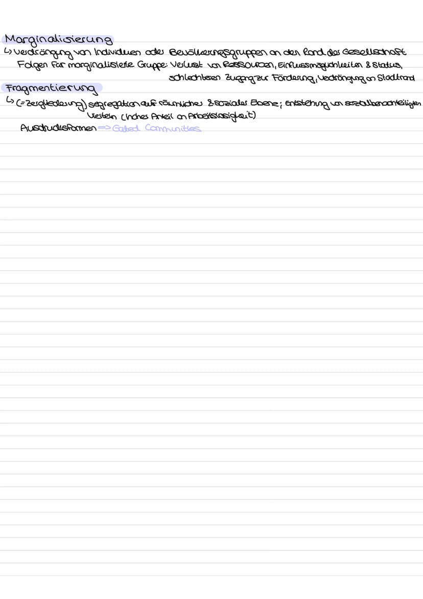 Stadtbegriffe.
geographischer Stadtbegriff
• besonders dicht bebaute Fläche; Bebauungsfläche nimmt vom Zentrum zur Peripherie ab
hohe Arbeit