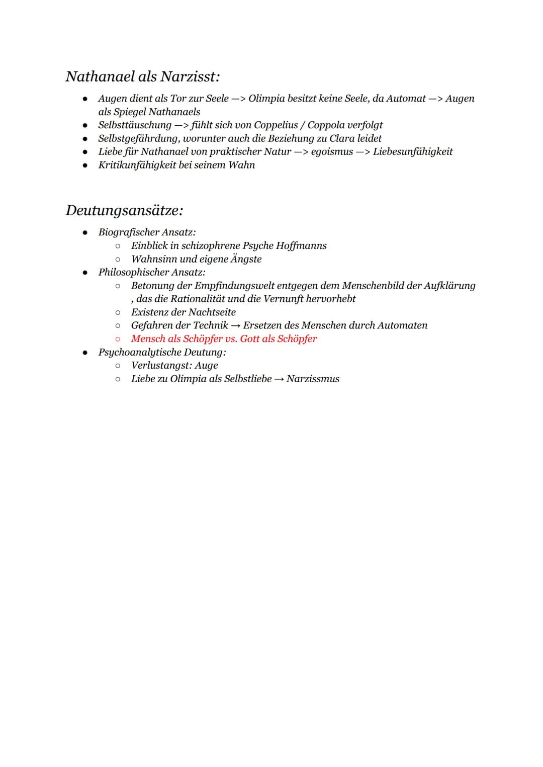 Deutsch Lernzettel:
Zusammenfassung des Kursheftes:
Epochenübersicht:
Aufklärung:
• 1720-1800
• Historischer Hintergrund:
  • Pest
  • 30 Jä
