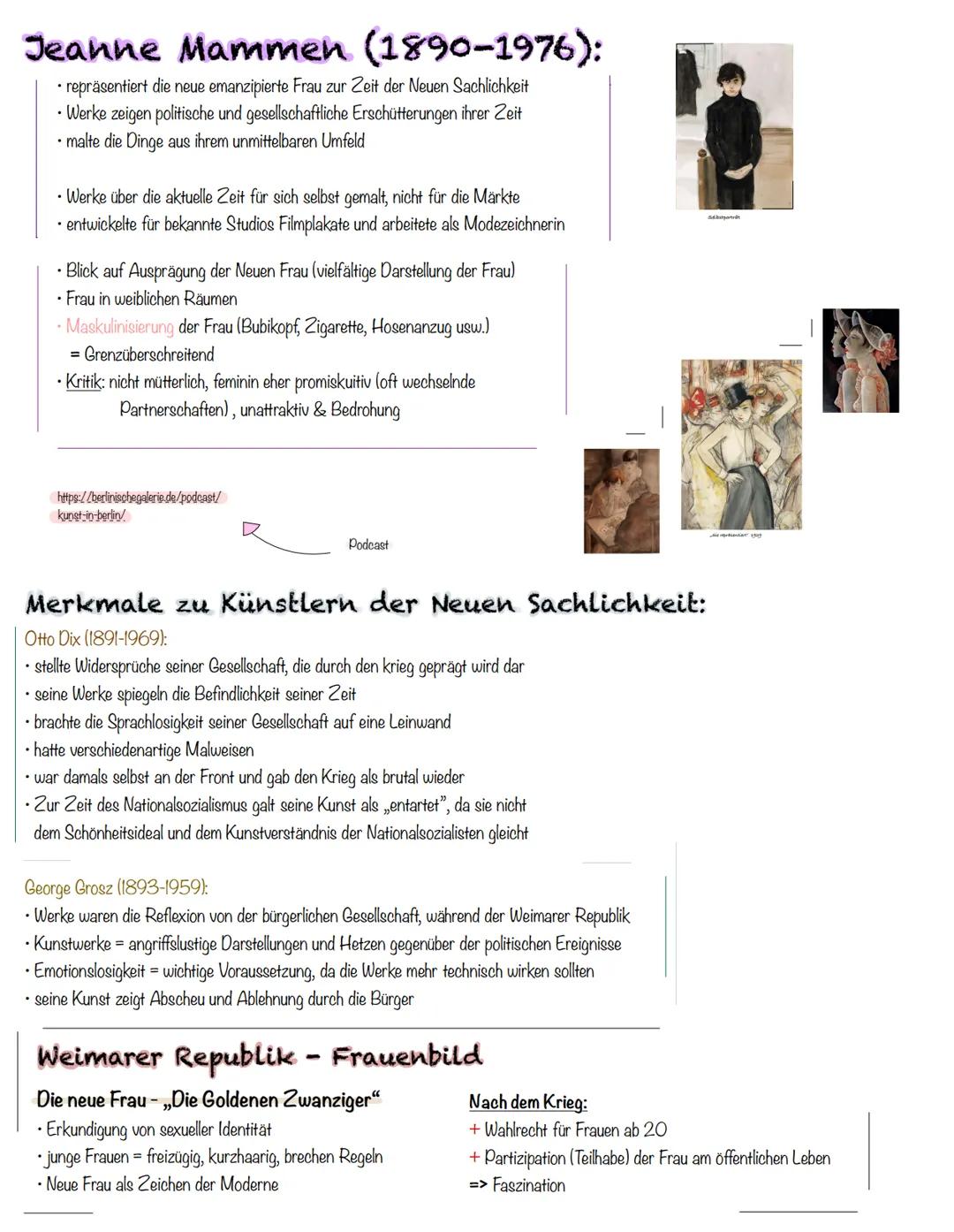 Kunst # Neue Sachlichkeit

Zeit

• ca. 1918 bis 1933

• Zeit der Weimarer Republik

Gesellschaft

• Nachwirkungen und Auseinandersetzungen d