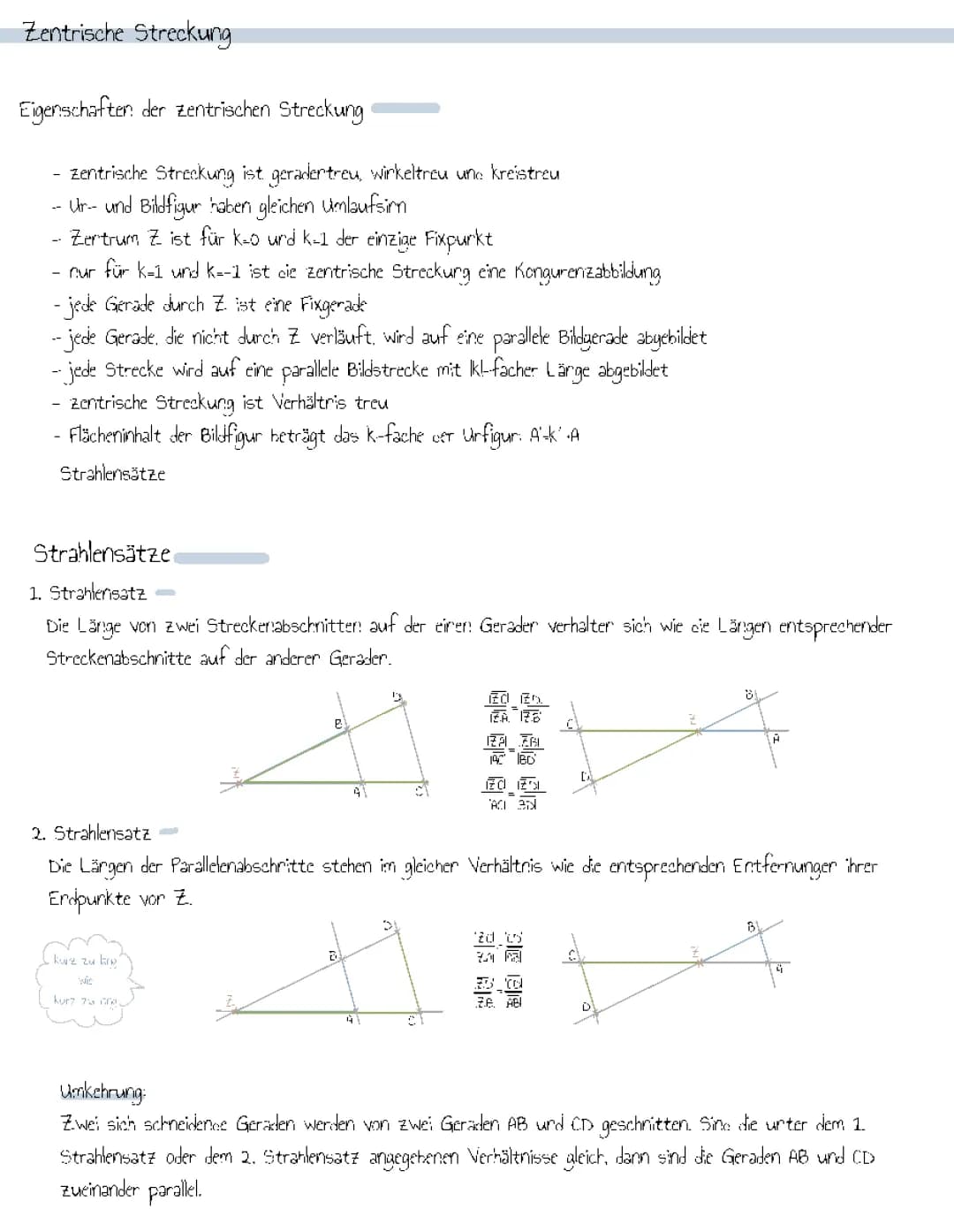 zentrische Streckung 
