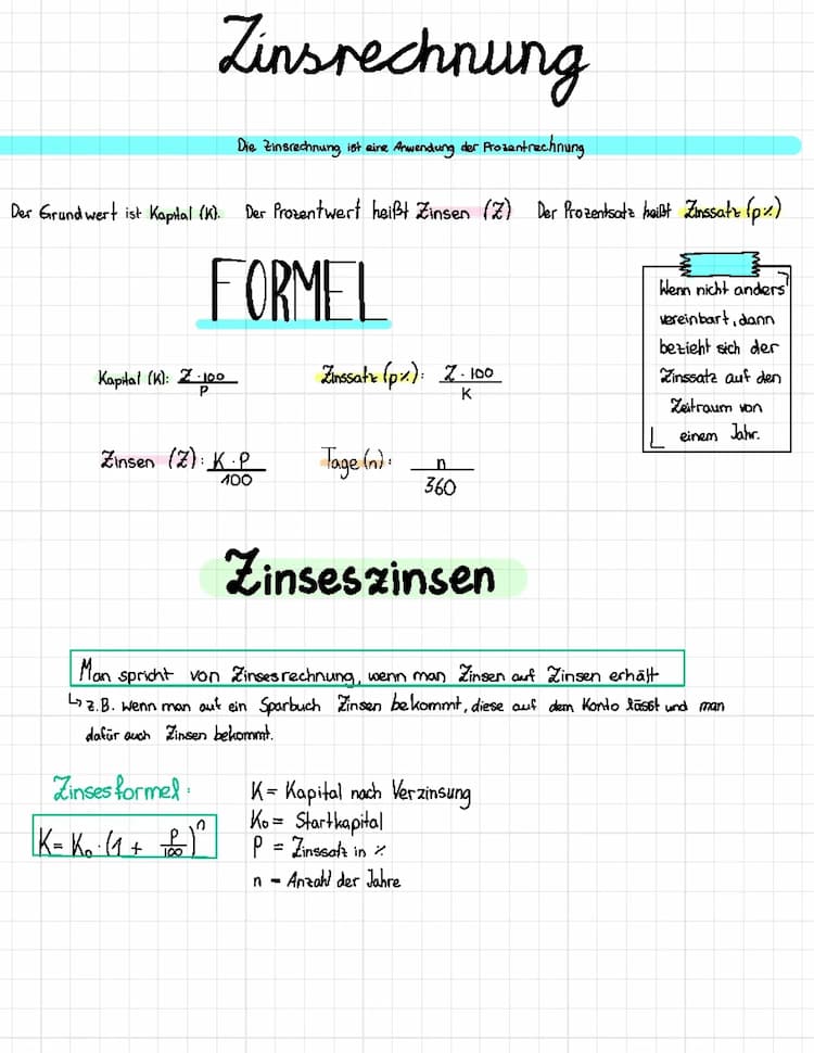 Know Zinsrechnung  thumbnail