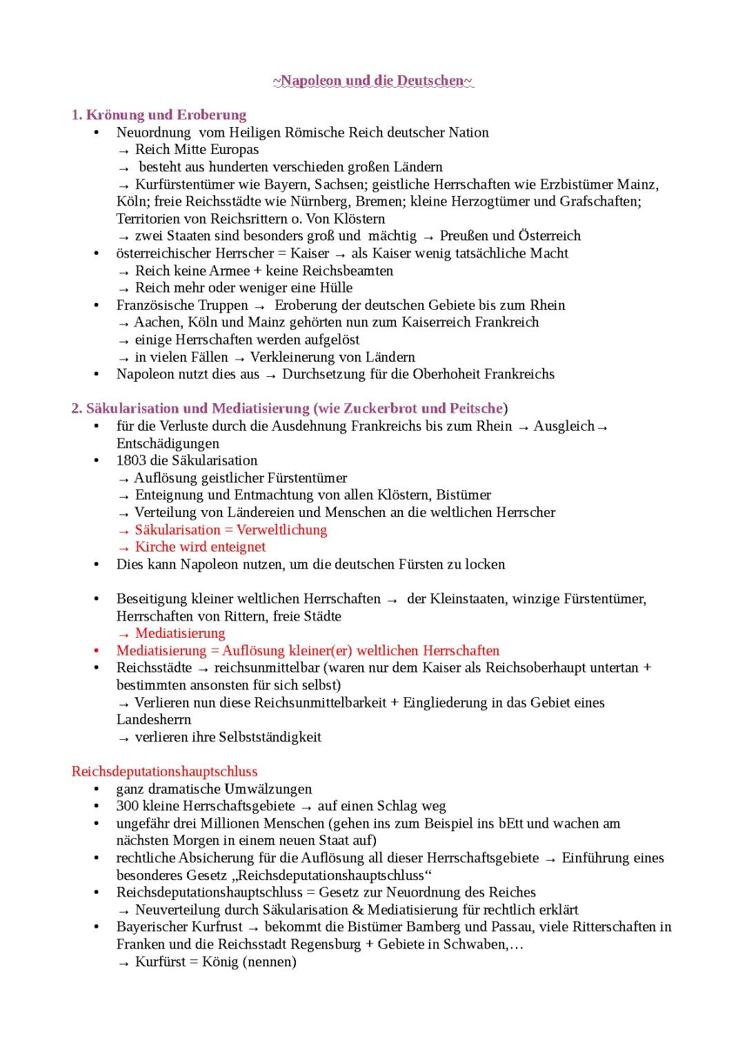 Napoleon und die Deutschen 