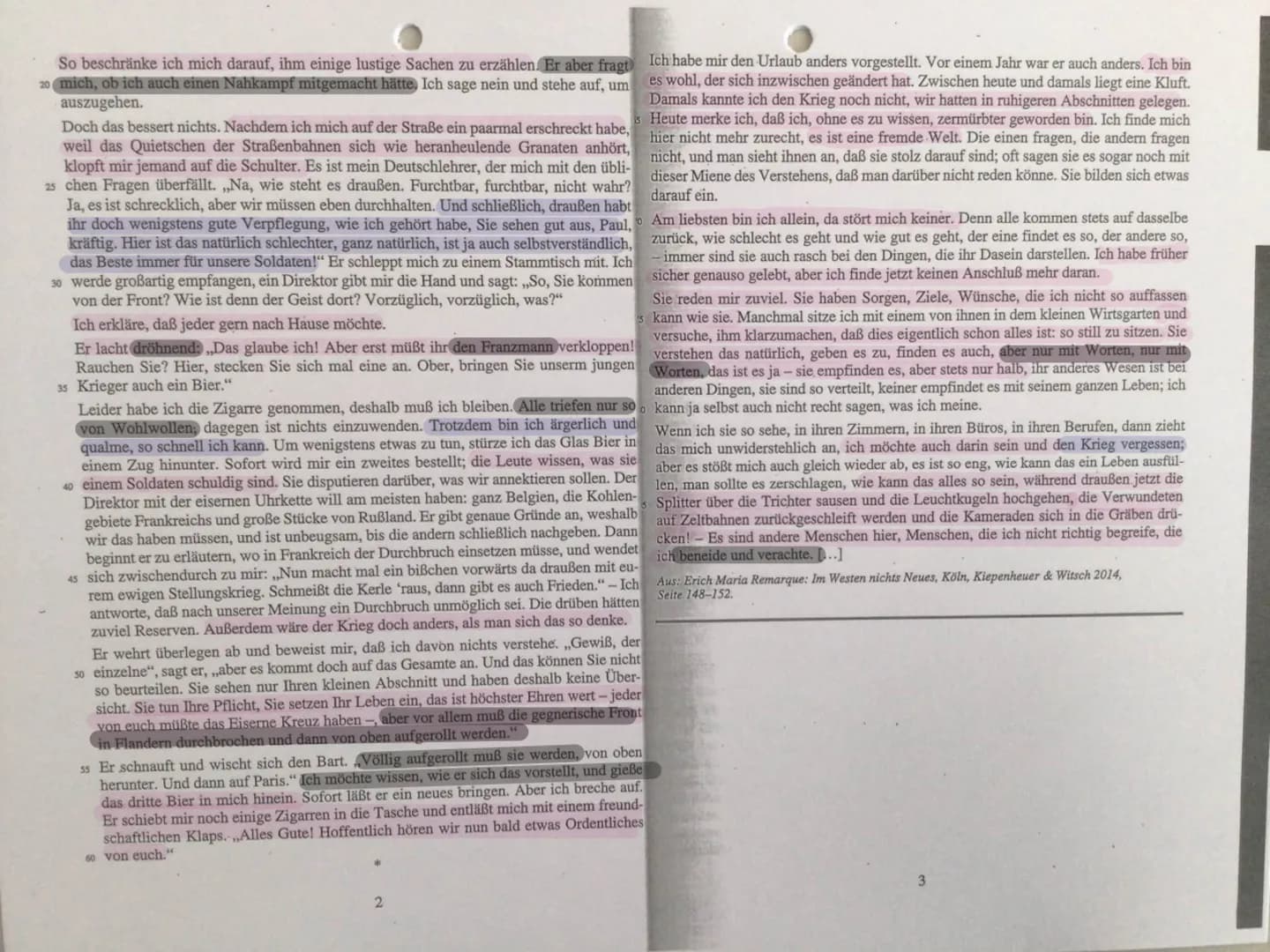 Leistungskurs Deutsch (Nordrhein-Westfalen) - Übungsaufgabe 1
I a: Analyse eines literarischen Textes mit weiterführendem Schreibauftrag
Arb
