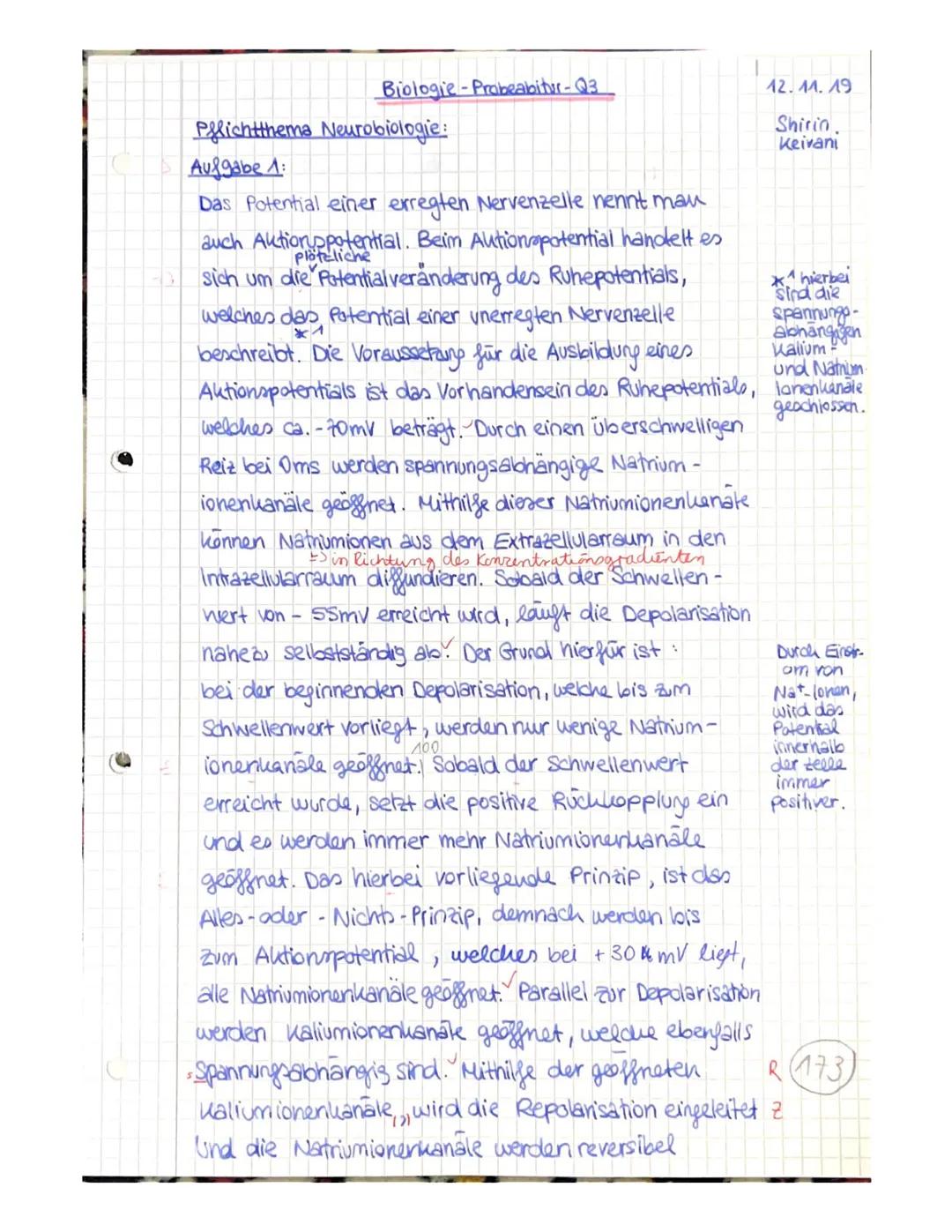 Bewertung:
Punkte:
15
Durchschnitt der Arbeit: 9,4
Genetiz: 24
Neurobiologie: 40
15 14 13
12
11
10
9
ab
ab
ab
ab ab
ab ab
96% 91% 86% 81% 76