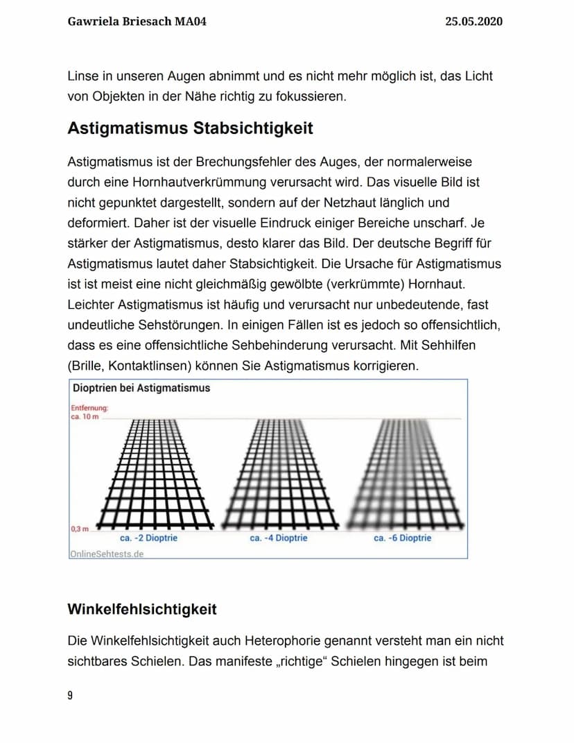 A
AUGENOPTIKER
Gawriela Briesach MA04
25.05.2020
9.KLASSE - Physik Gawriela Briesach MA04
1
Inhaltsverzeichnis
Berufsbeschreibung/Ausbildung