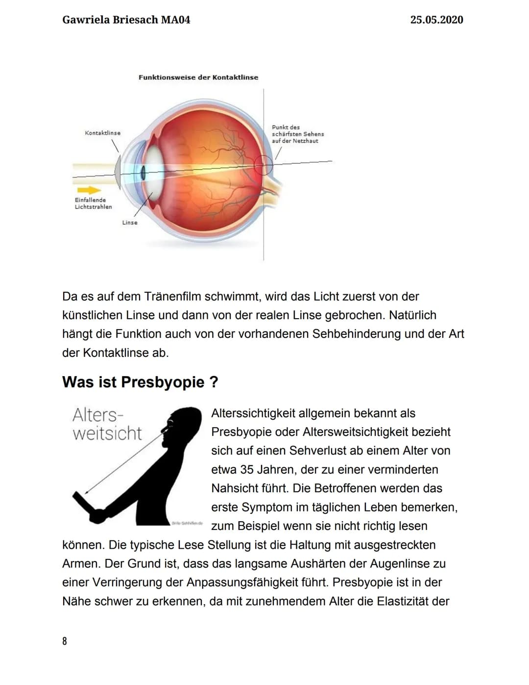 A
AUGENOPTIKER
Gawriela Briesach MA04
25.05.2020
9.KLASSE - Physik Gawriela Briesach MA04
1
Inhaltsverzeichnis
Berufsbeschreibung/Ausbildung