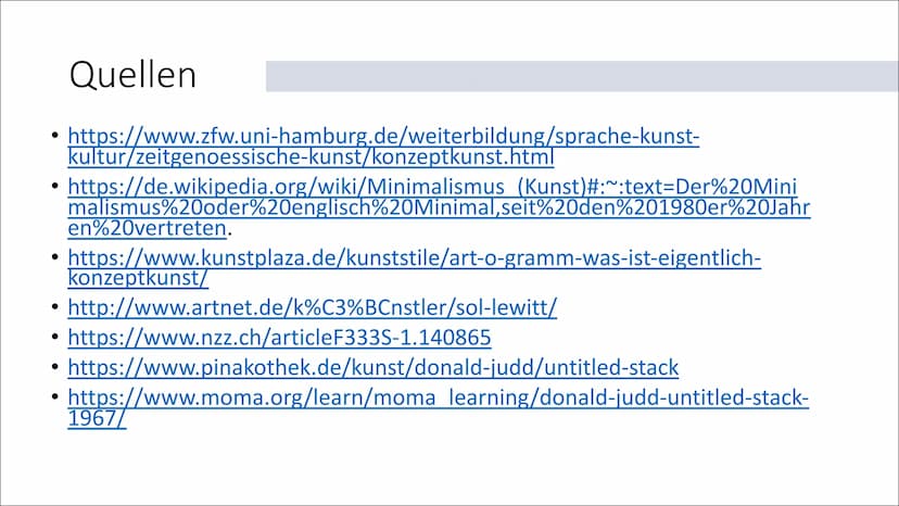 Minimalismus und
Konzeptkunst
Anka Mergenhagen Inhalt
• Was ist der Minimalismus?
• Was ist die Konzeptkunst?
• Sol LeWitt
●
Donald Judd
Geg