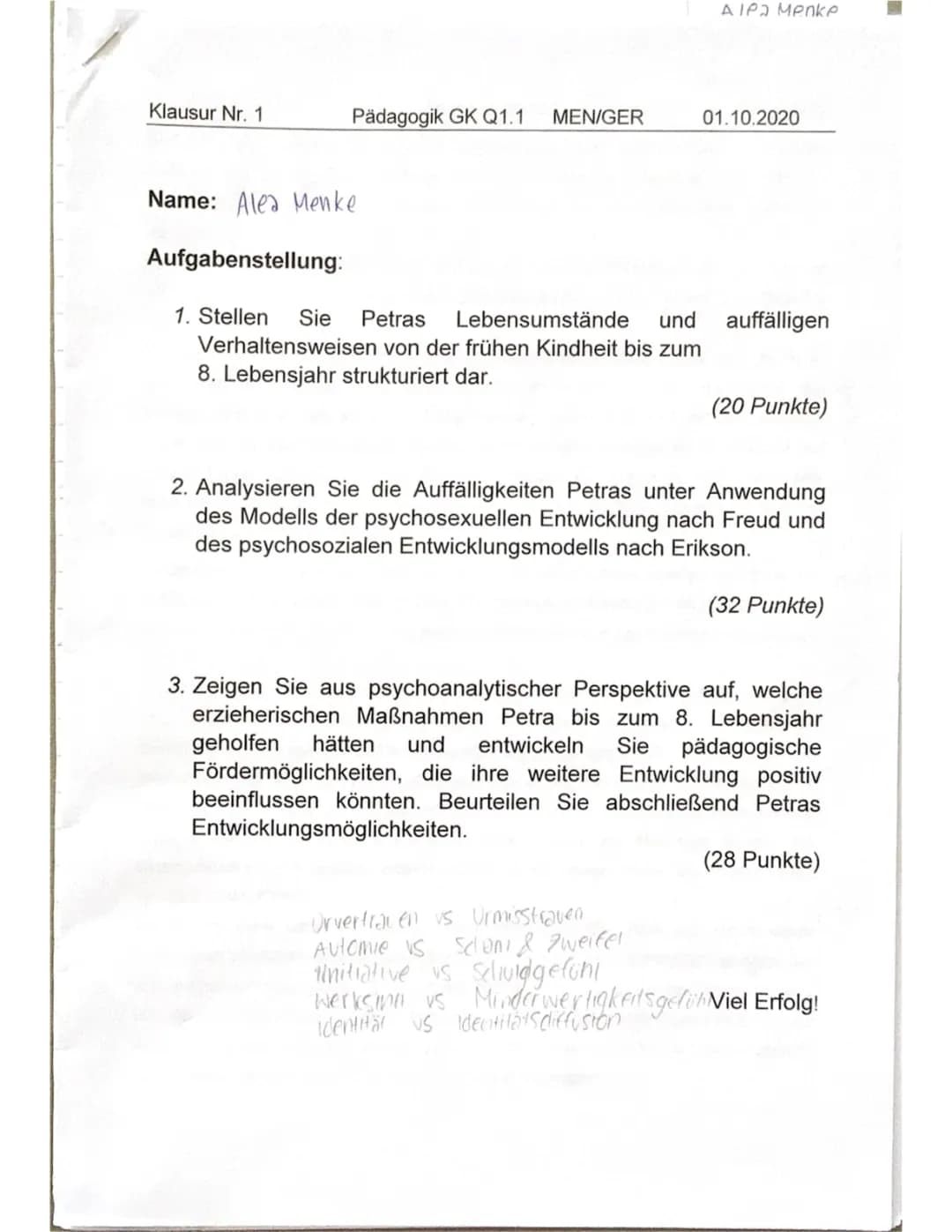 Psychosexuelle Entwicklung nach Freud & Erikson: Tabellen und Phasen erklärt