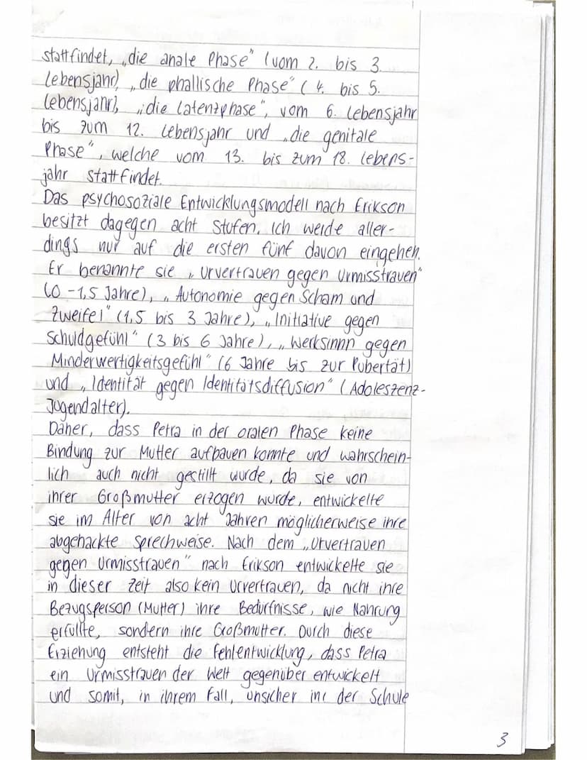 Klausur Nr. 1
Pädagogik GK Q1.1 MEN/GER
Name: Alea Menke
Aufgabenstellung:
1. Stellen Sie Petras Lebensumstände und
Verhaltensweisen von der
