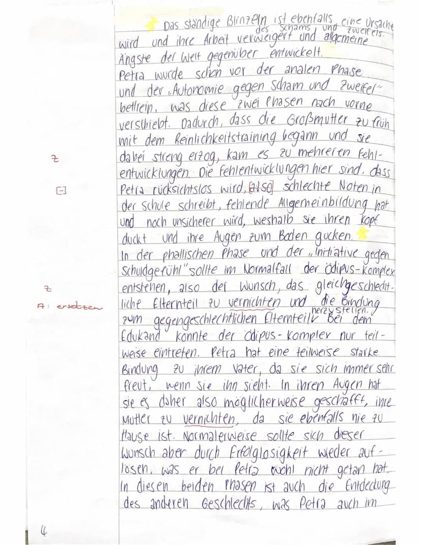 Klausur Nr. 1
Pädagogik GK Q1.1 MEN/GER
Name: Alea Menke
Aufgabenstellung:
1. Stellen Sie Petras Lebensumstände und
Verhaltensweisen von der