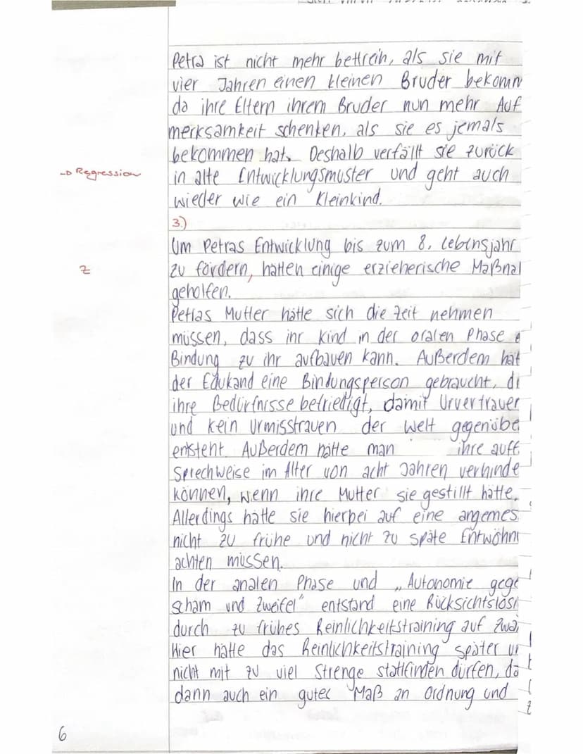 Klausur Nr. 1
Pädagogik GK Q1.1 MEN/GER
Name: Alea Menke
Aufgabenstellung:
1. Stellen Sie Petras Lebensumstände und
Verhaltensweisen von der