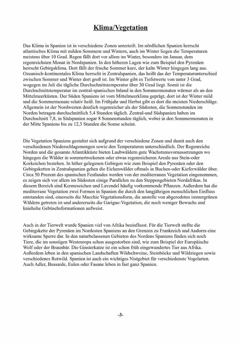 Arbeitslehre Hauswirtschaft
Ausarbeitung zum Thema:
Spanische Küche
ww ●
●
●
●
●
Spanien
Lage/Regionen
Klima/Vegetation
Geschichte
• Galicis