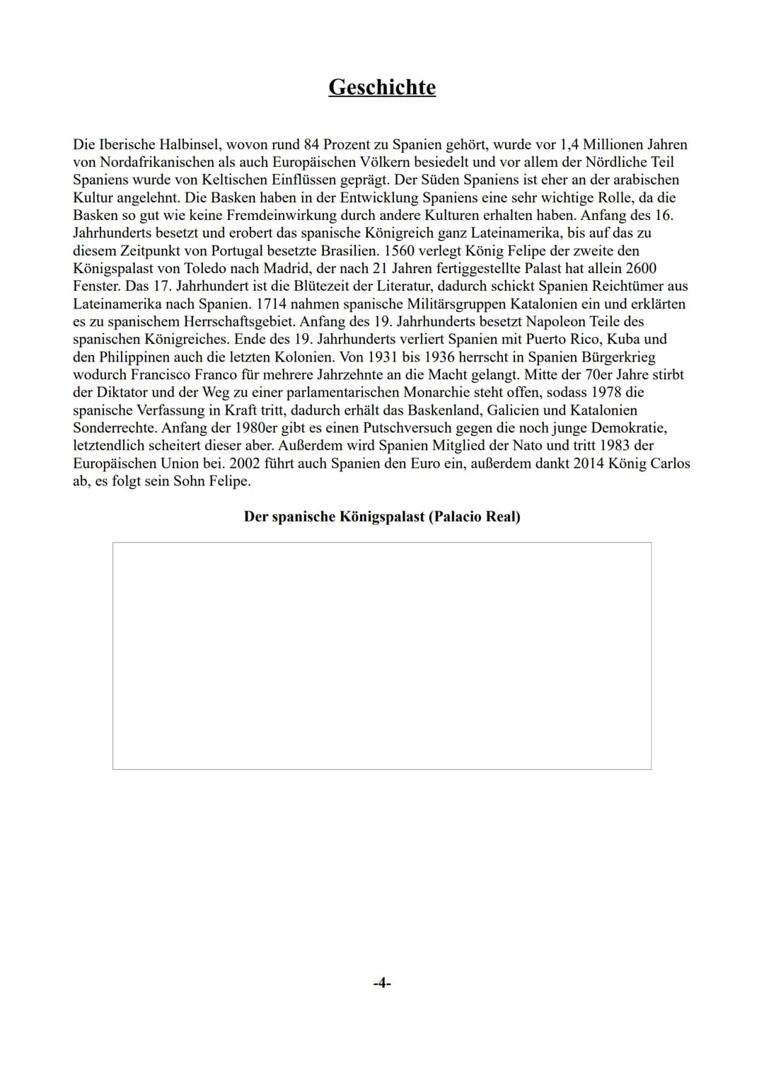 Arbeitslehre Hauswirtschaft
Ausarbeitung zum Thema:
Spanische Küche
ww ●
●
●
●
●
Spanien
Lage/Regionen
Klima/Vegetation
Geschichte
• Galicis