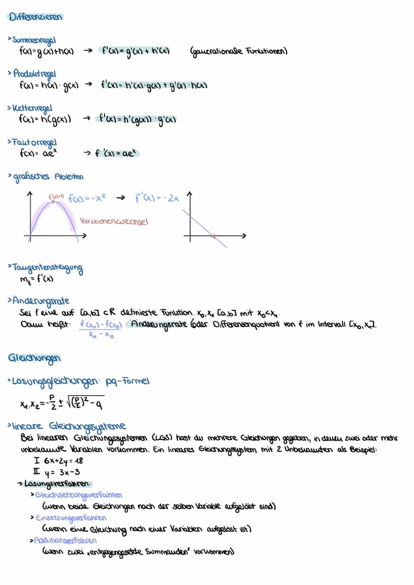 Mathe Formeln Abi 23
- Q1: Analysis
- Q2: lineare Algebra/ analytische Geometrie
Q3: Stochastik
- Analysis Funktionen
>gauzrationale Funktio