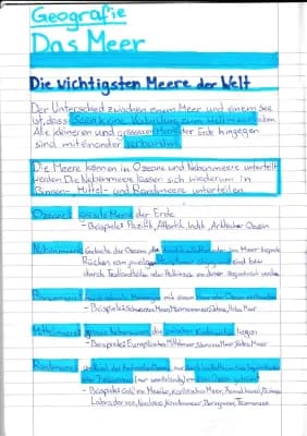 Know Die wichtigsten Meere der Welt (Ozean, Nebenmeer,Binnenmeer, Mittelmeer,Randmeer)  thumbnail