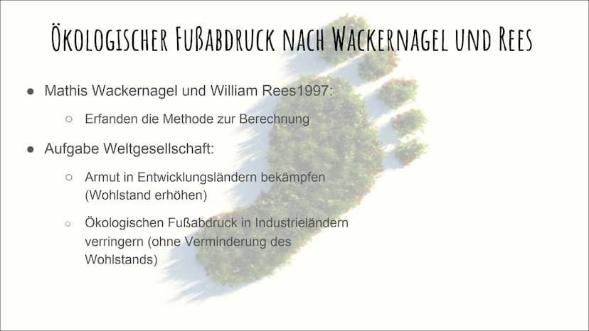 DER ÖKOLOGISCHE
FUBABDRUCK GLIEDERUNG
Definition
• Ökologischer Fußabdruck nach Wackernagel und Rees
• Wie wird der Test gemessen?
Der CO₂ -