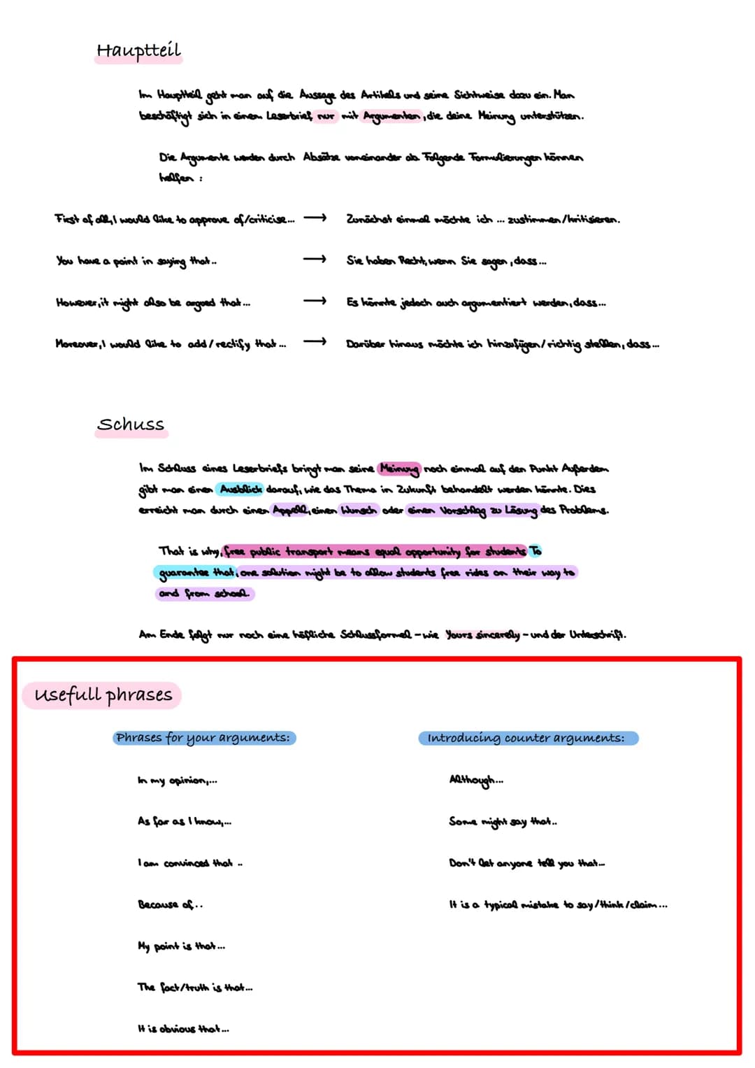 Was ist ein letter to the editor?
Letter to the editor
In einem letter to the editor hälst du deine Reaktion auf einen bestimmten Zeitungsar