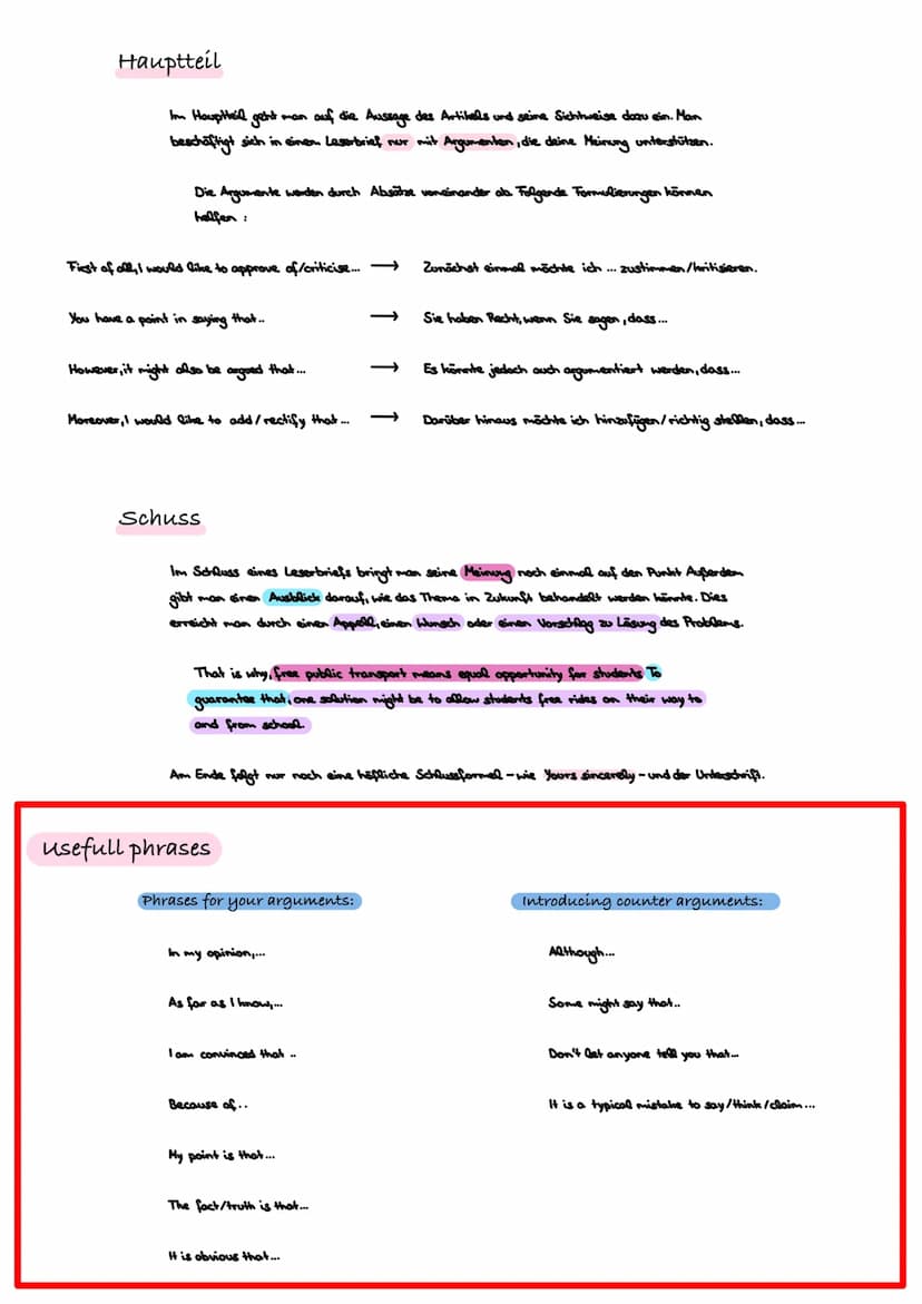 Was ist ein letter to the editor?
Letter to the editor
In einem letter to the editor hälst du deine Reaktion auf einen bestimmten Zeitungsar