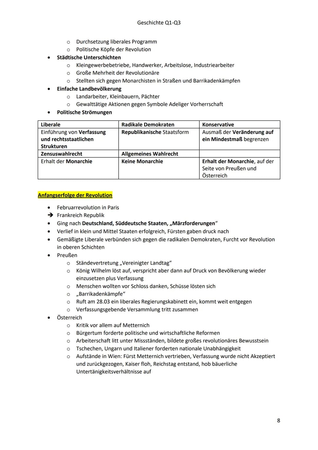 Geschichte Klausur 1 Lernzettel
Themen
●
●
●
Vorgeschichte
●
IT
●
●
Koalitionskriege 1792 bis 1809 -> Französisches Hegemoniebestreben
Bildu