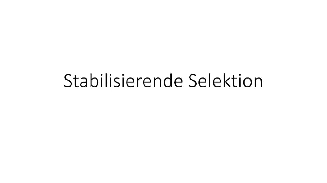 Stabilisierende Selektion: Einfach erklärt mit Beispielen und Definitionen