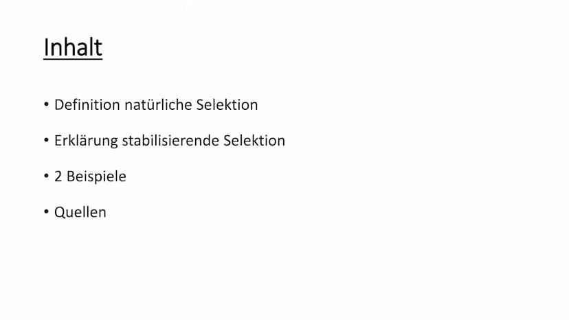 Stabilisierende Selektion
• Selektion = natürliche Auslese
Wichtiger Aspekt der Evolution
Häufigkeit von weniger tauglichen Individuen einer