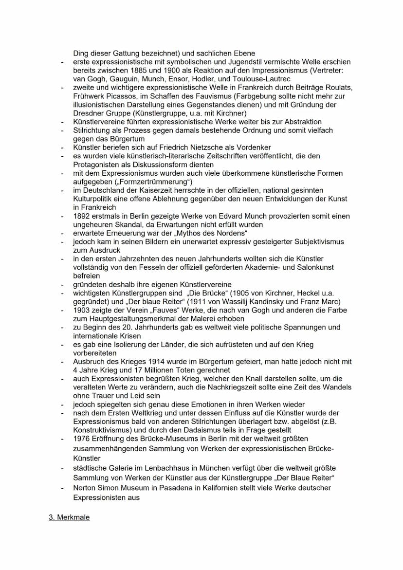 Diana Demidov, 11/2
Gliederung
Vortrag Expressionismus
Begriff und Bedeutung
geschichtliche Hintergründe der Zeit
allgemeine Merkmale der St