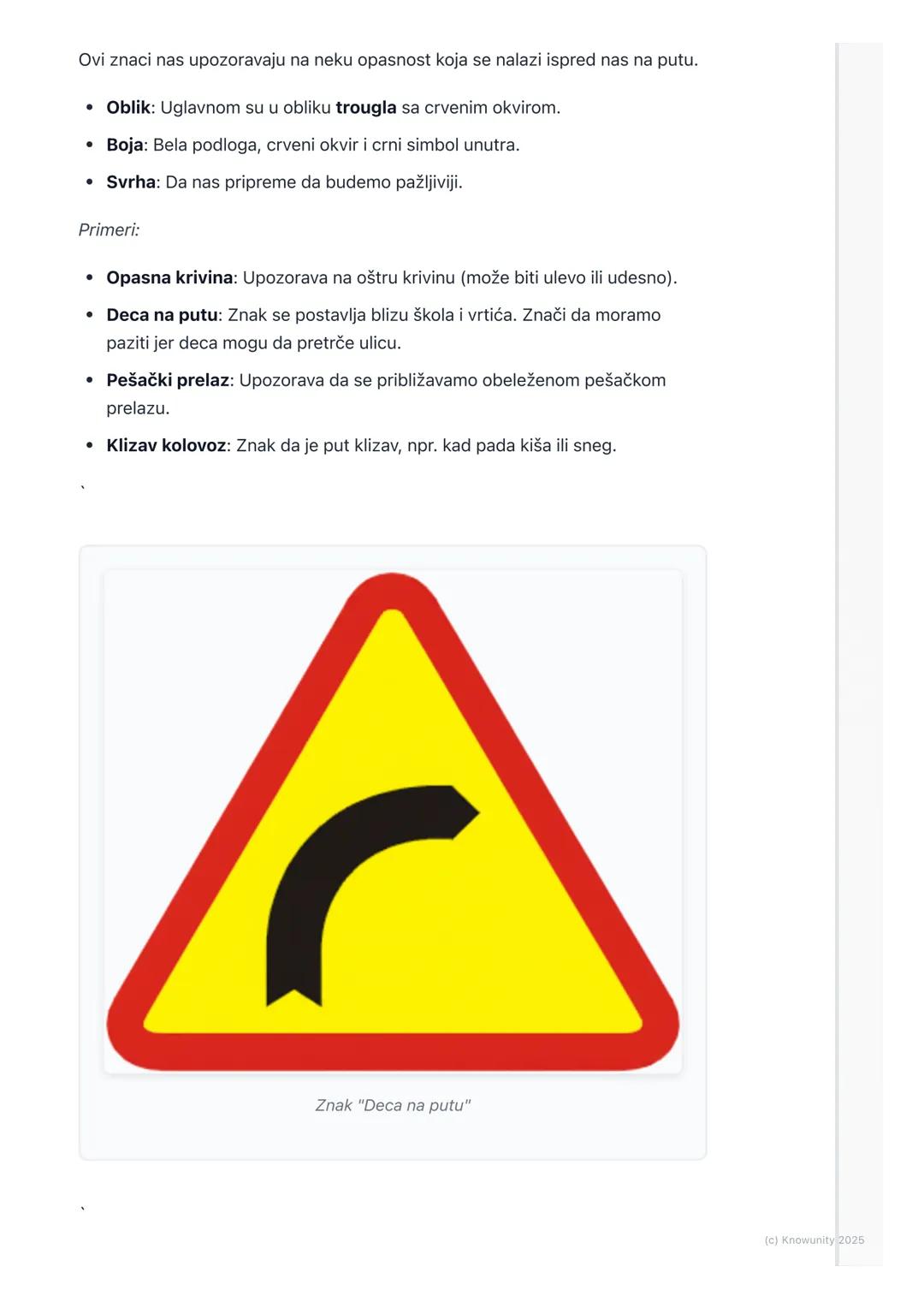 # Saobraćajni znaci i
signalizacija

Uvod u saobraćajne znake i signalizaciju

Saobraćajni znaci i signalizacija su svuda oko nas na ulicama