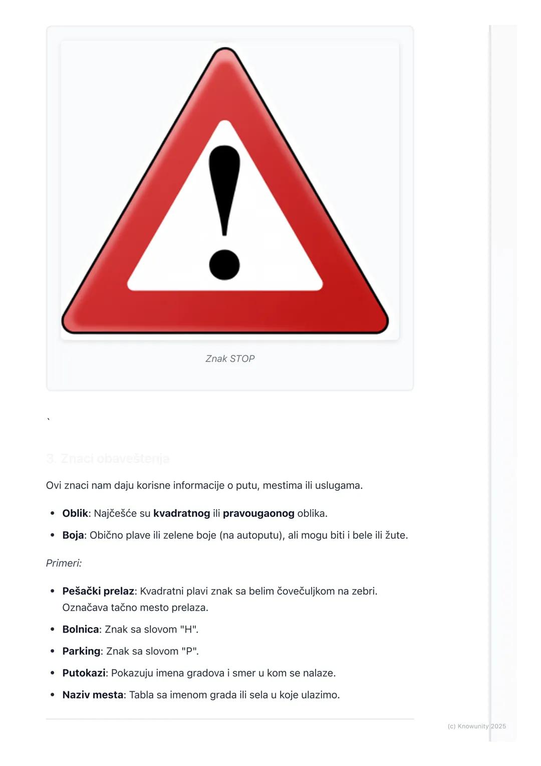 # Saobraćajni znaci i
signalizacija

Uvod u saobraćajne znake i signalizaciju

Saobraćajni znaci i signalizacija su svuda oko nas na ulicama