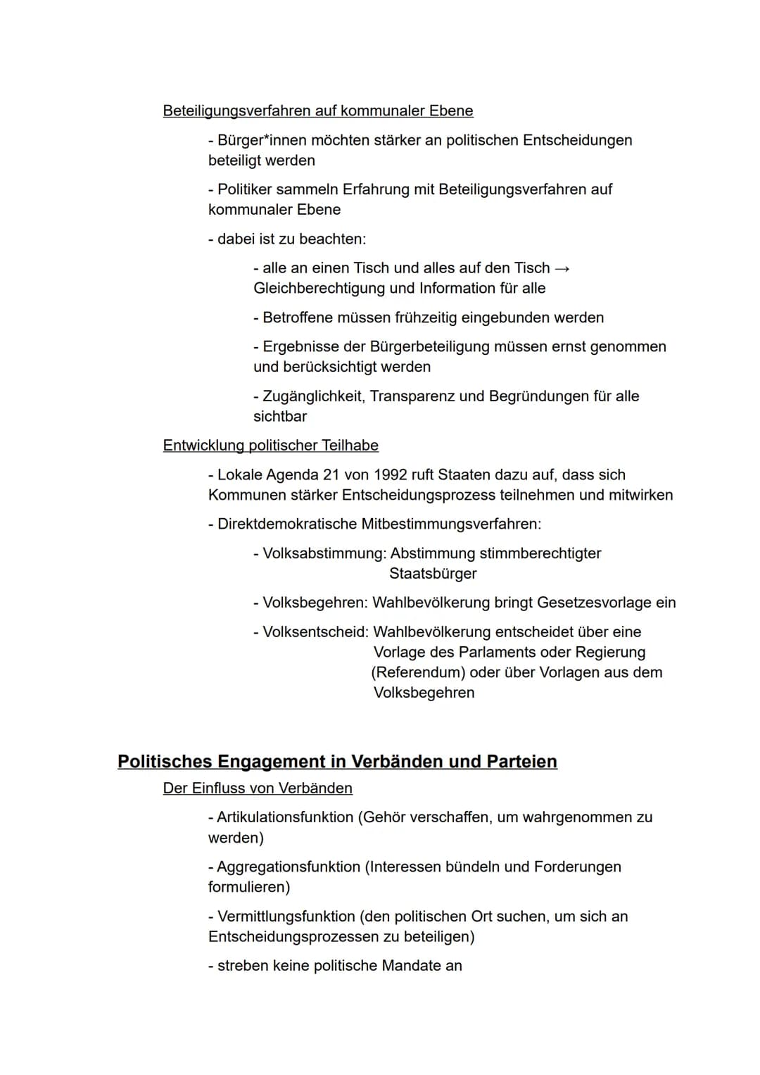 Politik-Wirtschaft
gA
Semester 1 -Politische Partizipation zwischen
Anspruch und Wirklichkeit- Inhaltsverzeichnis
Partizipation in der Demok