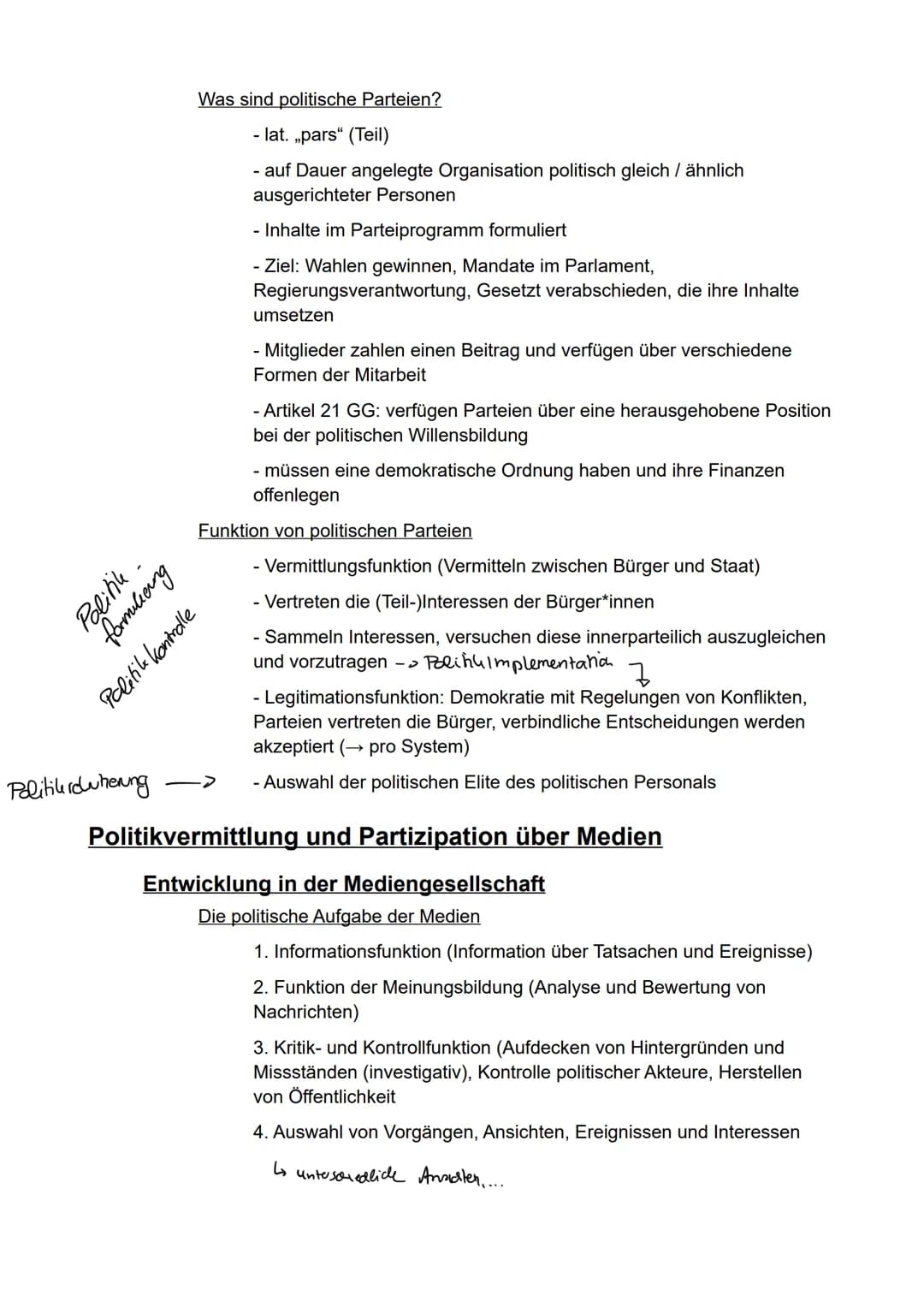 Politik-Wirtschaft
gA
Semester 1 -Politische Partizipation zwischen
Anspruch und Wirklichkeit- Inhaltsverzeichnis
Partizipation in der Demok