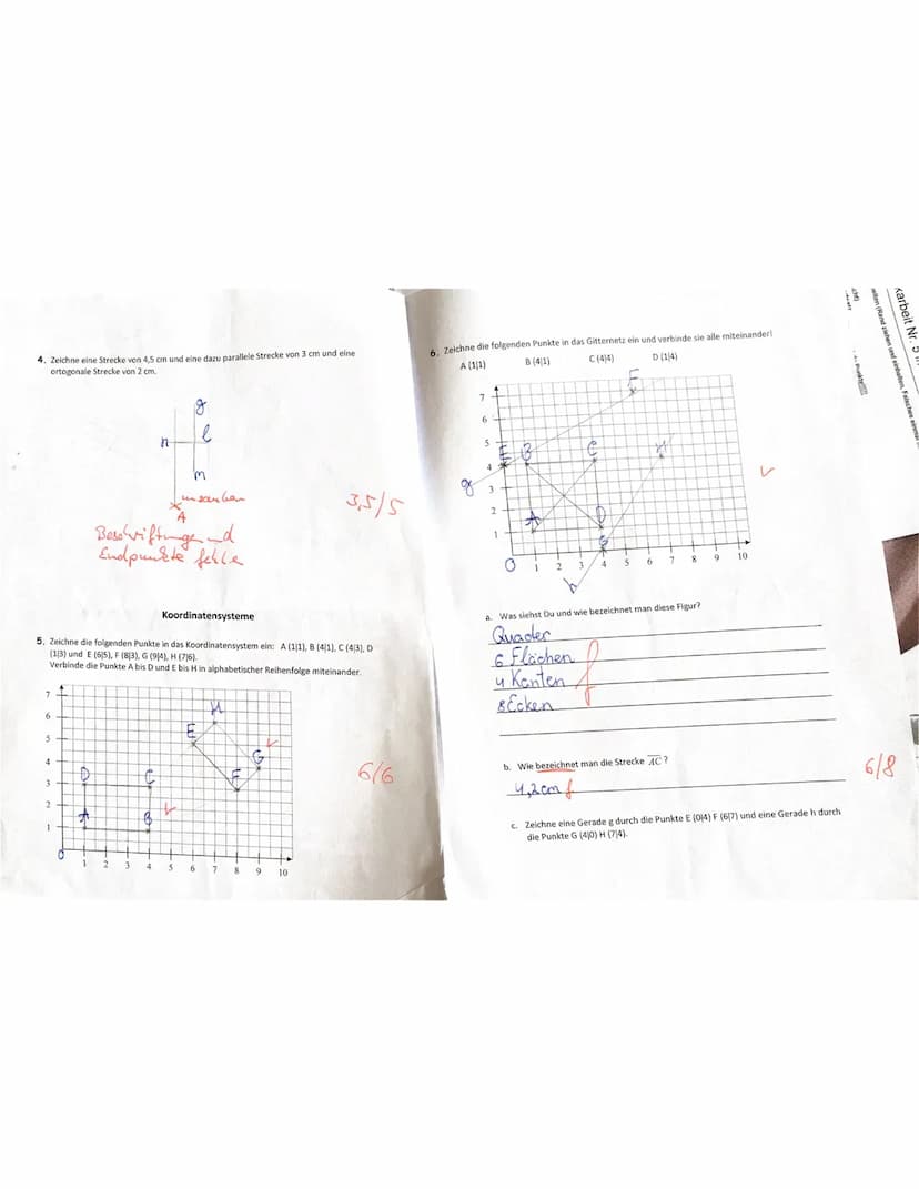 Kooperative
Gesamtschule
Sittensen
Klassenarbeit Nr.2
Körper und Figuren
Name:
1. Beschrifte die geometrischen Körper mathematisch korrekt.
